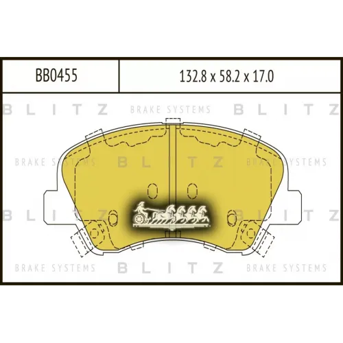 Колодки Тормозные Дисковые Перед Blitz 