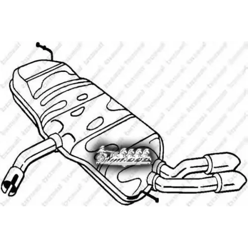 Глушитель Задний Audi A3 03-06 (1K6253609p) Bosal 