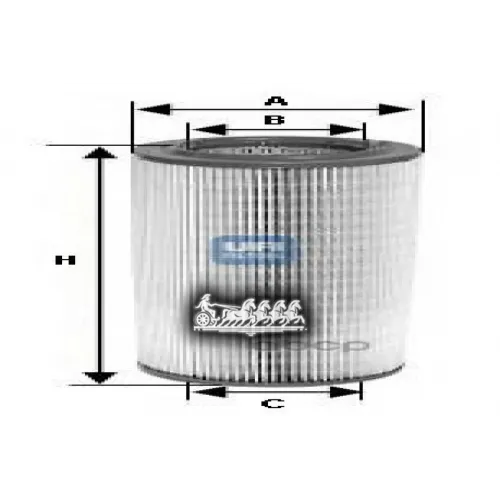 Фильтр Воздушный Vw T4 1.8-2.5 90-03 UFI 27.195.00