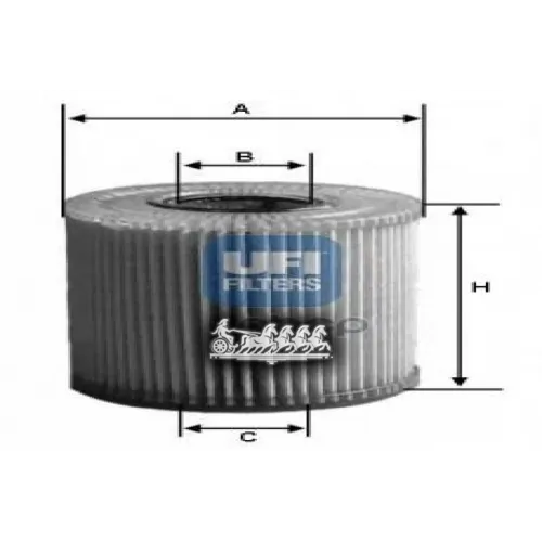 Фильтр Масляный Bmw E46/E90/E60/X5 (E70)/X6 (E71) 2.5D-3.0D UFI 25.048.00