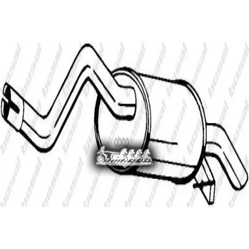 Глушитель Задний (Rena Clio Ii 99- ) Bosal 