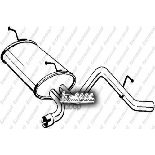 Глушитель Задний Daewoo Matiz 98-00 Bosal 
