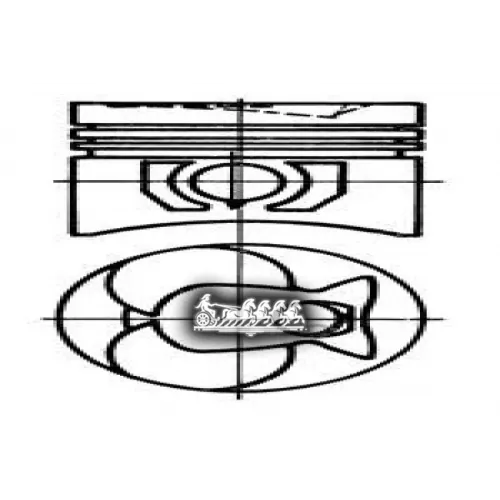Поршень Комплект Mb 79- 2.4D/3.0D KOLBENSCHMIDT 