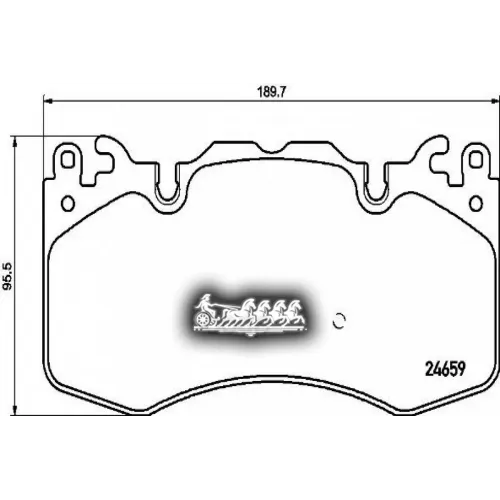 Колодки Тормозные Дисковые Перед Brembo 