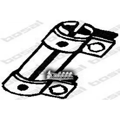 Хомут Трубчатый D56xl125mm Bosal 