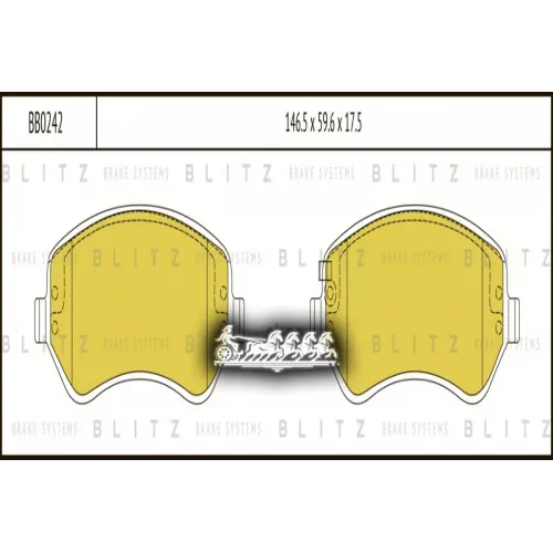 Колодки Тормозные Дисковые Перед Blitz 