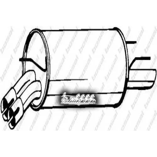 Глушитель Задний (Opel Omega B 99-03 ) Bosal 
