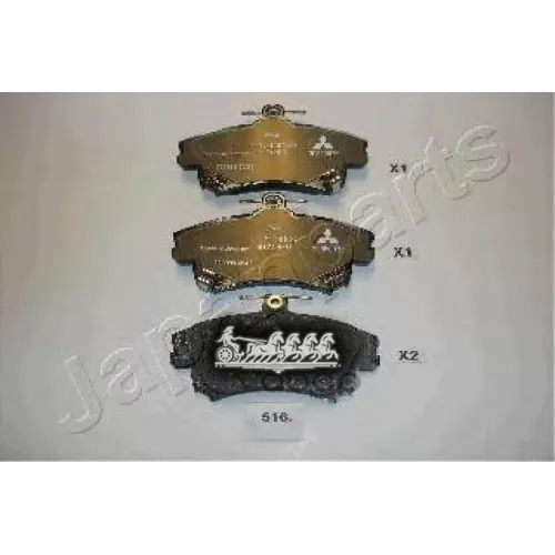 Колодки Тормозные Дисковые Japanparts PA-516AF