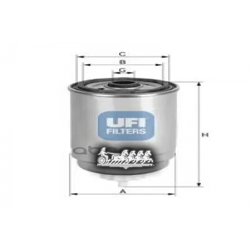 Фильтр Топливный Alfa Romeo 156/166/Fiat Marea UFI 24.408.00