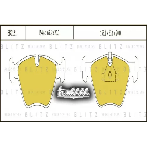 Колодки Тормозные Дисковые Перед Blitz 