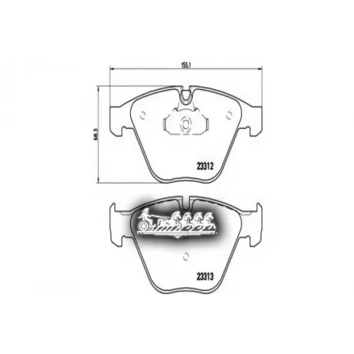 Колодки Тормозные Дисковые Перед Brembo 