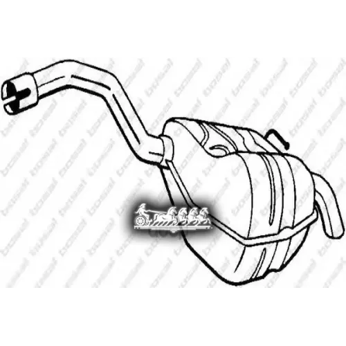 Глушитель Задний (Ford S-Max 06- ) Bosal 