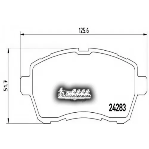 Колодки Тормозные Дисковые Перед Brembo 