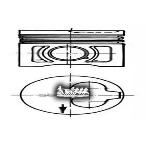 Поршень Dm.79.50x1.75x2.0x3.0 +0.25 Цена За 1 Шт KOLBENSCHMIDT 