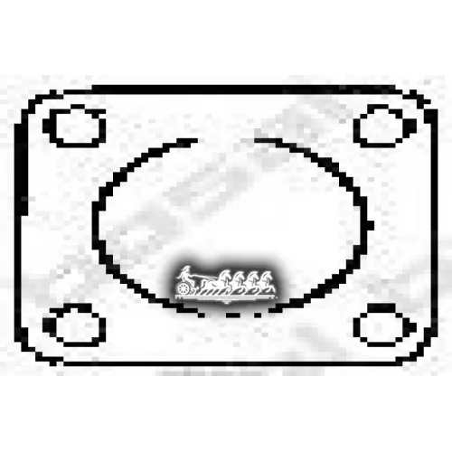 Прокладка Глушителя (Audi 80 84-87 ) Bosal 