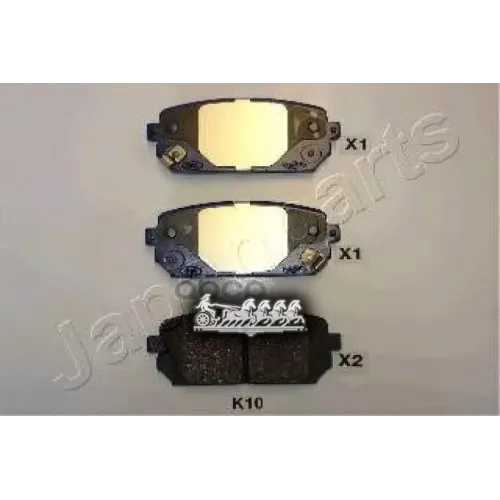 Колодки Тормозные Дисковые Japanparts PP-K10AF