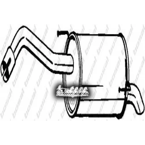 Глушитель Задний (Niss Note 06- ) 313-209 Bosal 