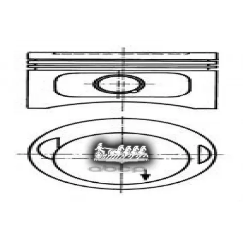 Поршень Комплект Mb W124/W123/W201/W460 -93 2.3 KOLBENSCHMIDT 