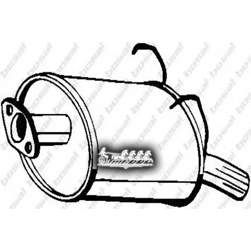 Глушитель Задний (Hond Cr-V 97-01 ) Bosal 