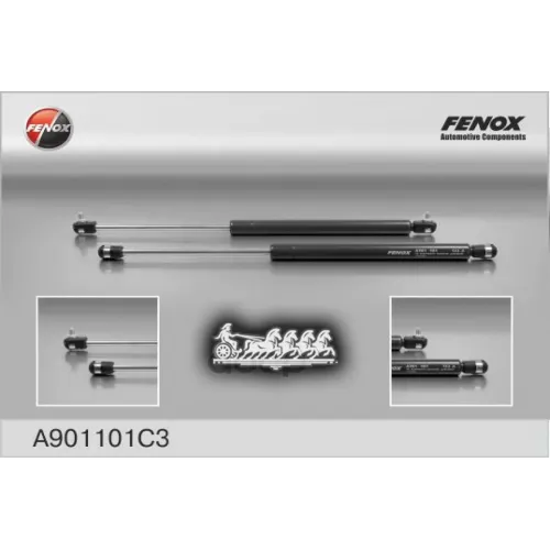 Амортизатор Капота Lada 2104/2110-2112/2121 Еврокрепл L 450 L 275 260N Усилен FENOX 