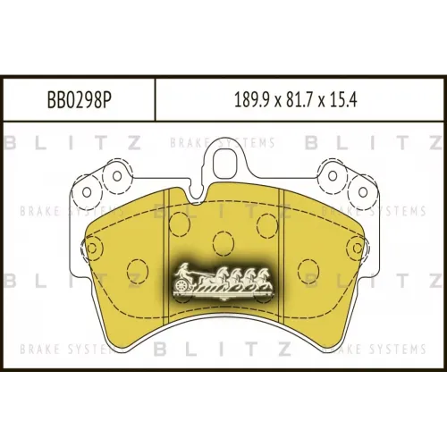 Колодки Тормозные Vw/Porsche/Audi Touareg/Cayenne/Q7 03- Перед. Blitz 