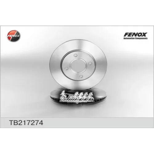 Диск Тормозной Ford Focus 98>05/Fusion 1.4/1.6 01> Передний Вентилируемый FENOX 