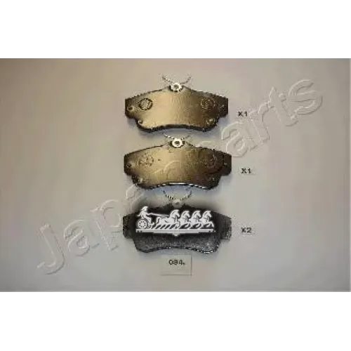 Колодки Тормозные Дисковые Japanparts PA-094AF