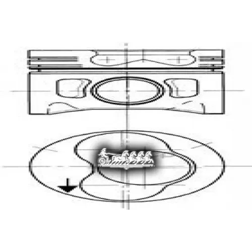 Поршень Комплект Vag T4/Lt28 95- 2.5Tdi Acv/Ahd/Agx/Ajt/Bbe/Bbf (Цил.1/2) KOLBENSCHMIDT 