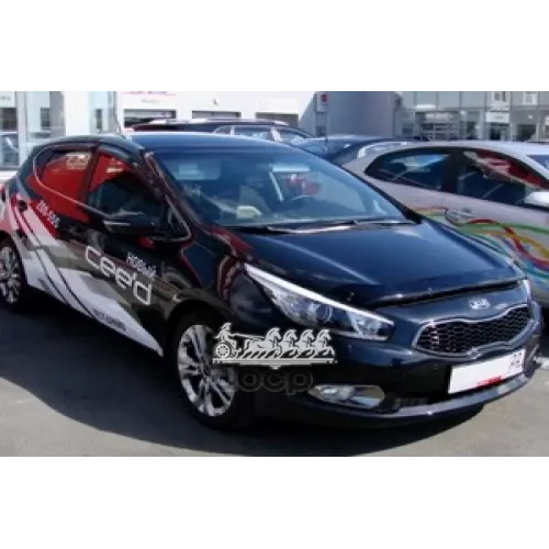 Дефлектор Капота Темный Kia eed 2012-Nld.skicee1212 Autofamily 
