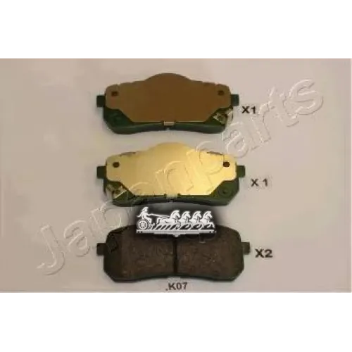 Комплект Тормозных Колодок, Дисковый Тормоз Japanparts 