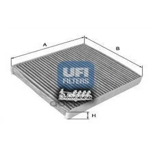 Фильтр Салона Ford Focus C-Max/Mondeo 07-/Volvo C30/C70/S40 04- Угольный UFI 54.158.00