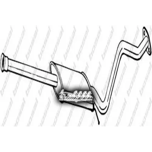 Глушитель Центральный (Hyun Getz 02-03 ) Bosal 