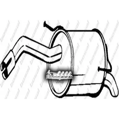 Глушитель Задний (Niss Micra 05- ) 313-211 Bosal 