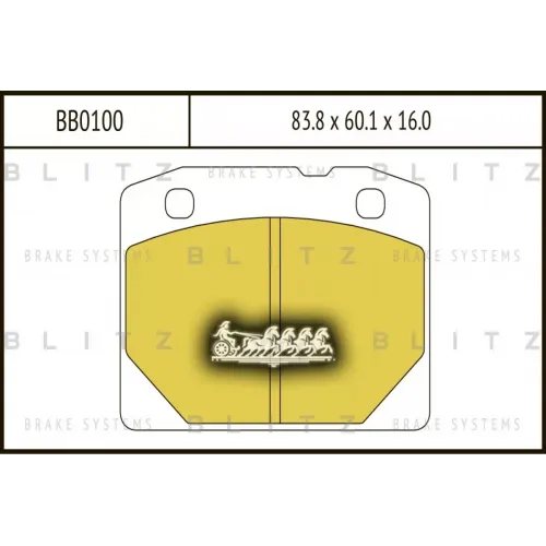 Колодки Тормозные Ваз 2101-2107 Перед. Blitz 
