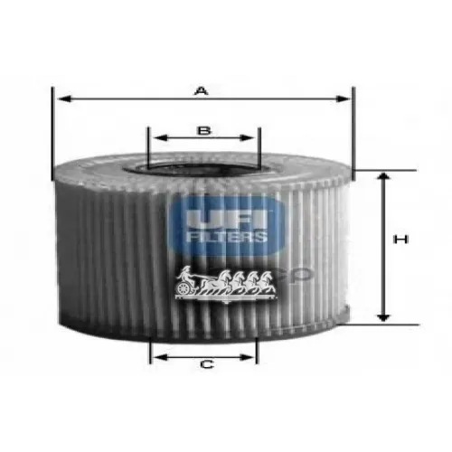 Фильтр Масляный Bmw E87/E46/E90/E60/E65/X3 1.8D-4.5D UFI 25.021.00