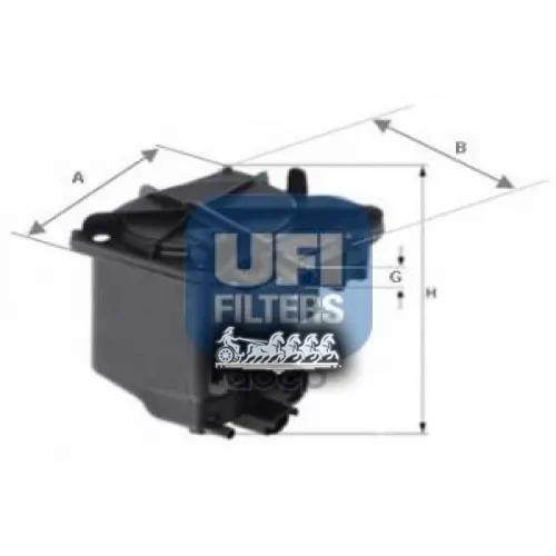 Фильтр Топливный Ford Focus Ii/C-Max Tdci UFI 24.027.00