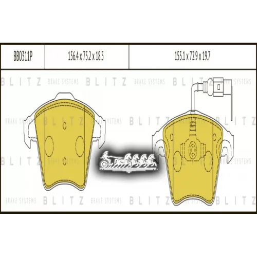 Колодки Тормозные Дисковые Перед Blitz 