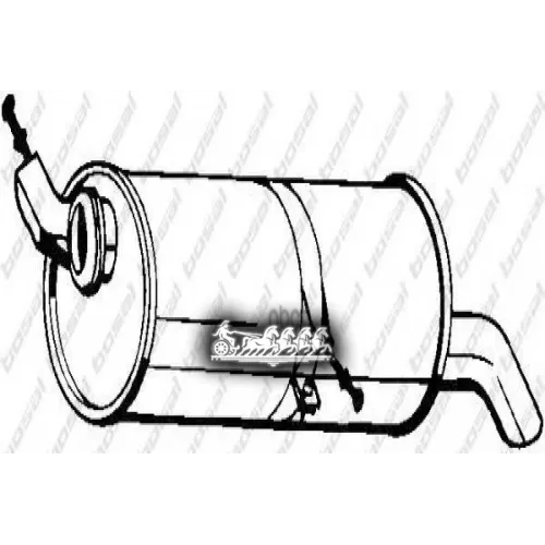 Глушитель Задний Citroen C4 07- Bosal 