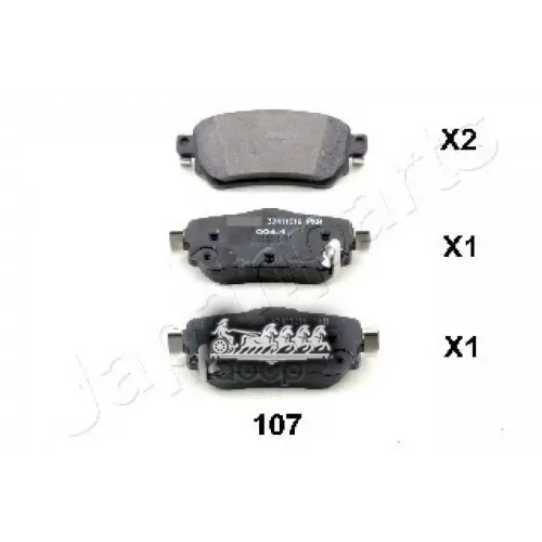 Колодки Тормозные Дисковые Задн Nissan Qashqai 1.2 Japanparts 