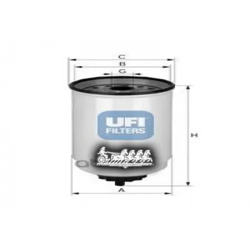Фильтр Топливный Ford Transit 2.5D -00 UFI 24.371.00