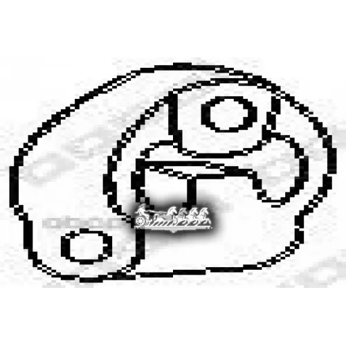 Крепление Глушителя Резин. (Mazd 323 96- ) Bosal 