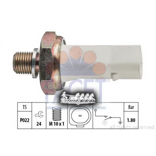 Датчик Давления Масла 7.0136 Facet 7.0136