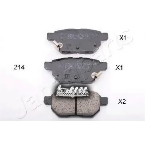 Колодки Тормозные Дисковые Japanparts PP-214AF