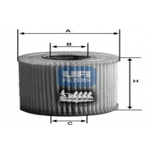 Фильтр Масляный Bmw Mini 1.6 01- UFI 25.034.00