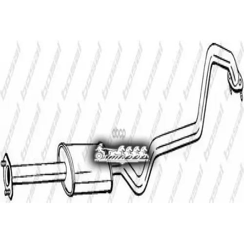 Глушитель Центральный (Niss Almera 02- ) Bosal 