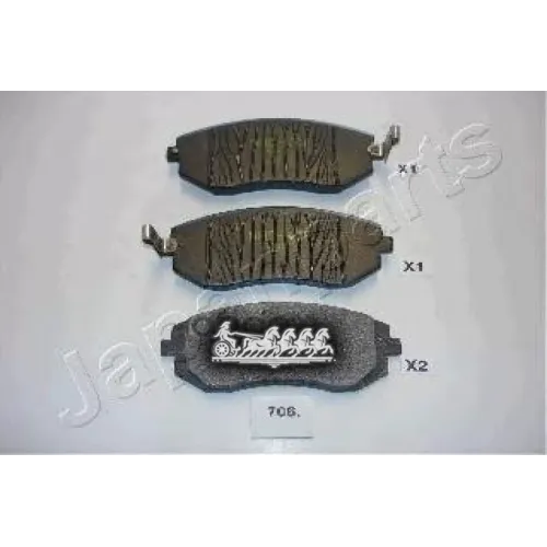 Колодки Тормозные Дисковые Japanparts PA-706AF
