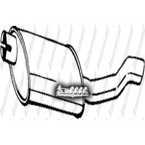 Глушитель Задний (Daew Nexia 96-99 ) Bosal 
