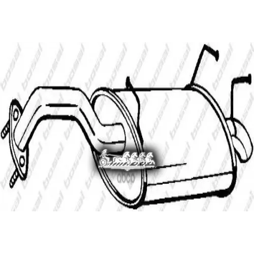 Глушитель Задний (Niss Primera 02-04 ) Bosal 