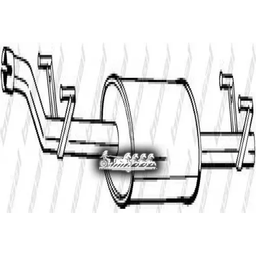 Глушитель Центральный (Merc Sprinter 00-06 ) Bosal 