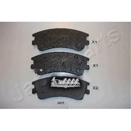 Колодки Тормозные Дисковые Japanparts PA-307AF